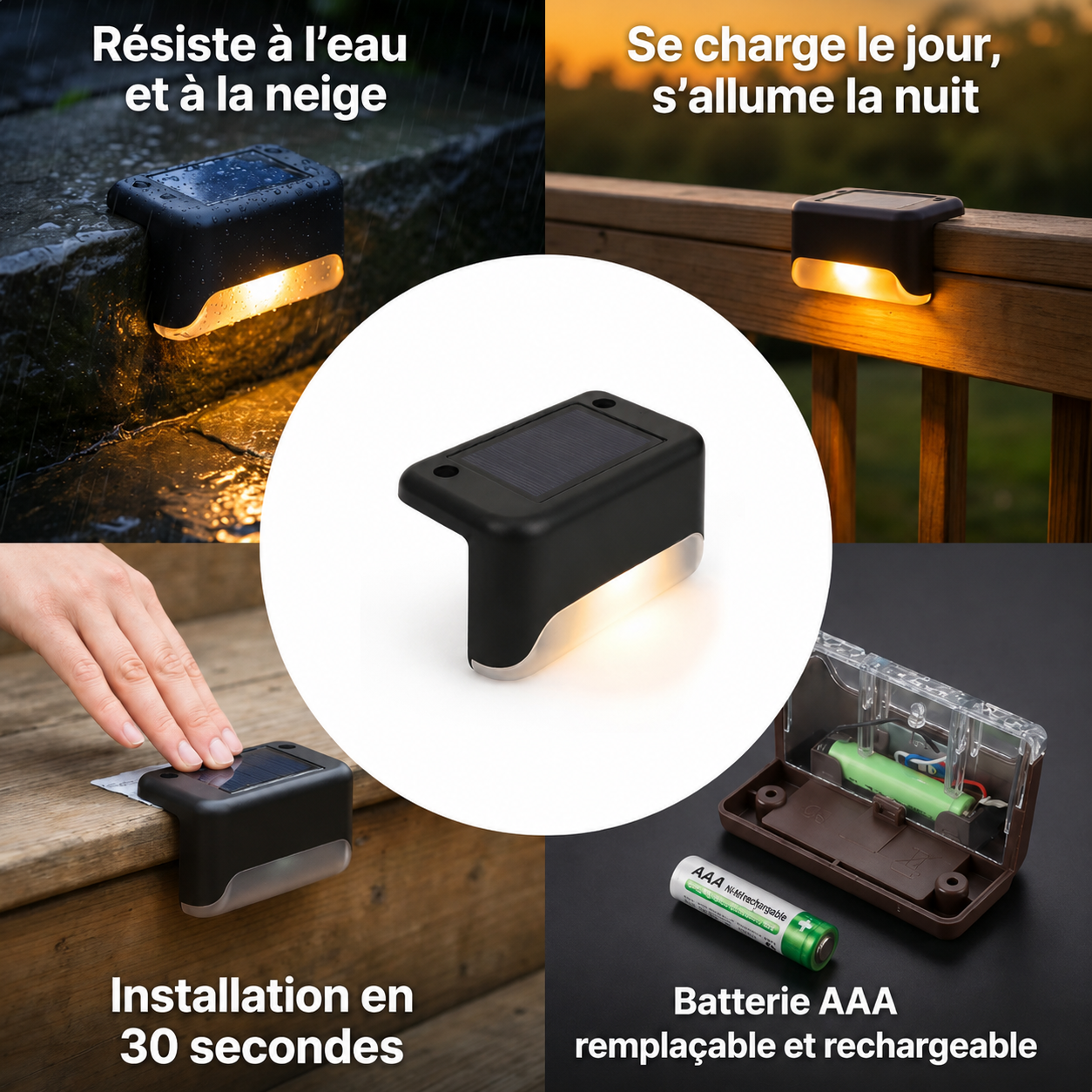 Lampe d'extérieur à énergie solaire