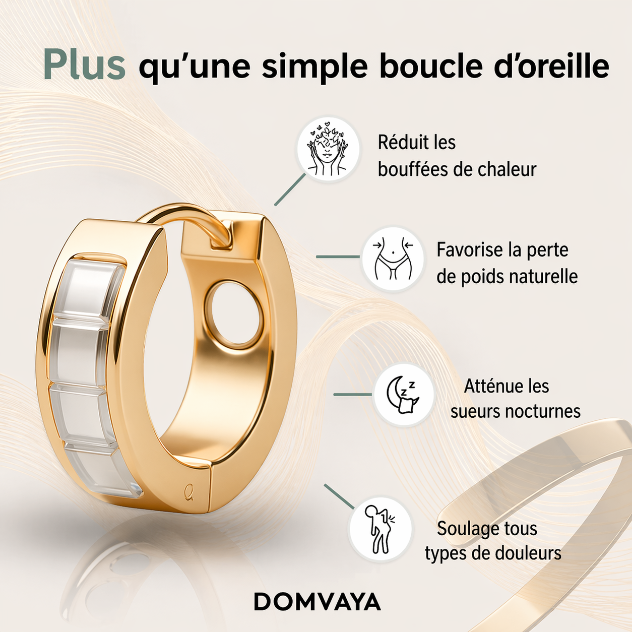 Boucles d'oreilles Domvaya