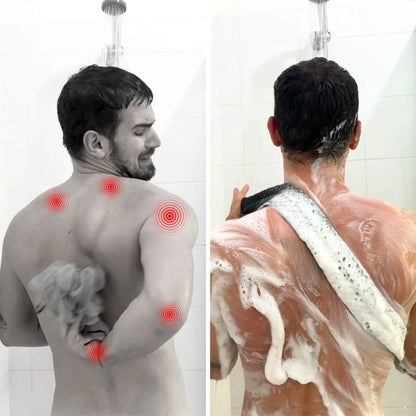 Serviette de douche exfoliante antibactérienne