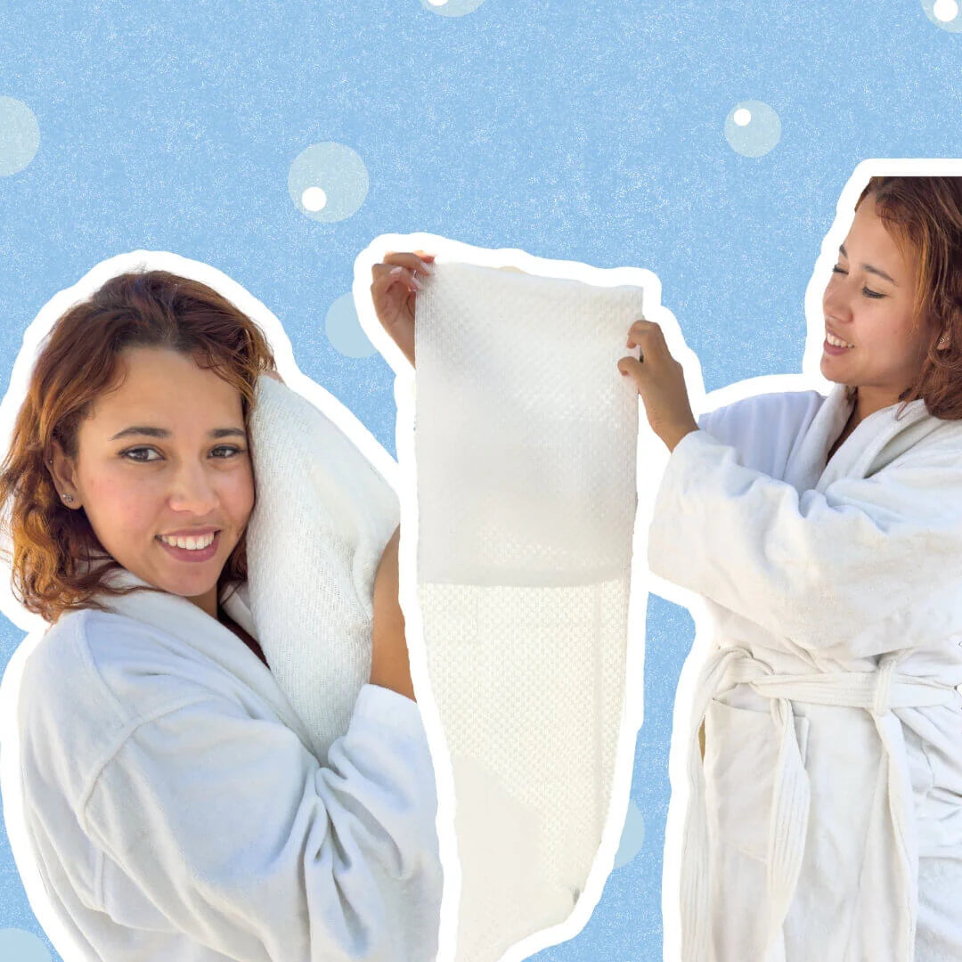 Serviette de douche exfoliante antibactérienne