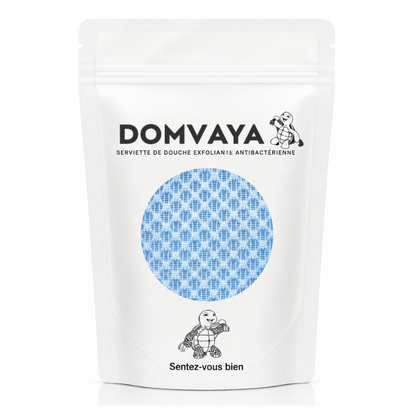 Serviette de douche exfoliante antibactérienne