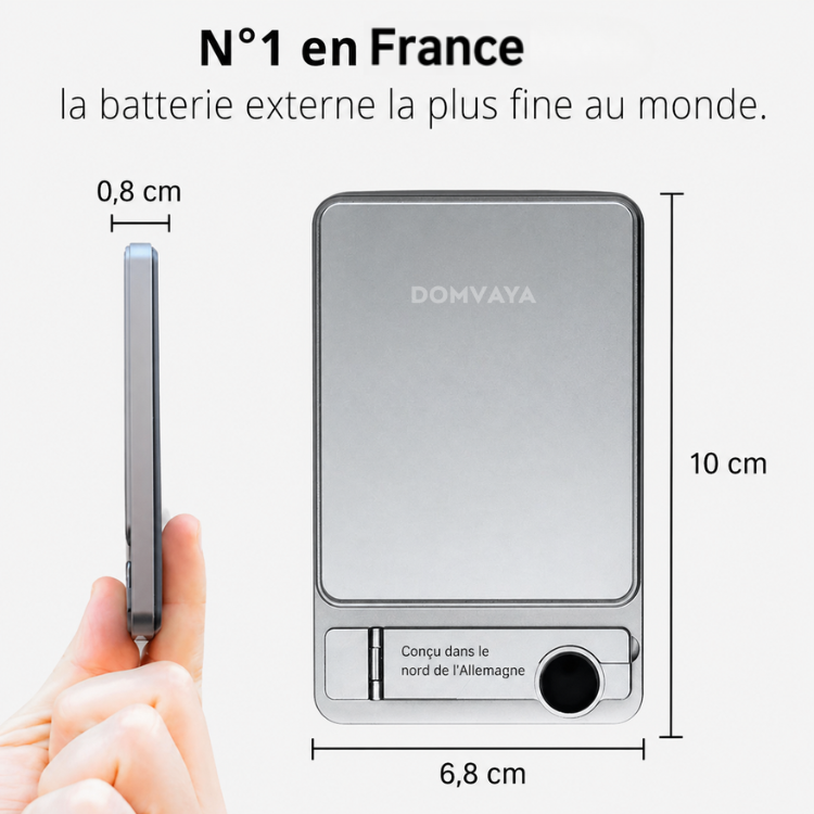 NordCharge – batterie magnétique anti-surchauffe
