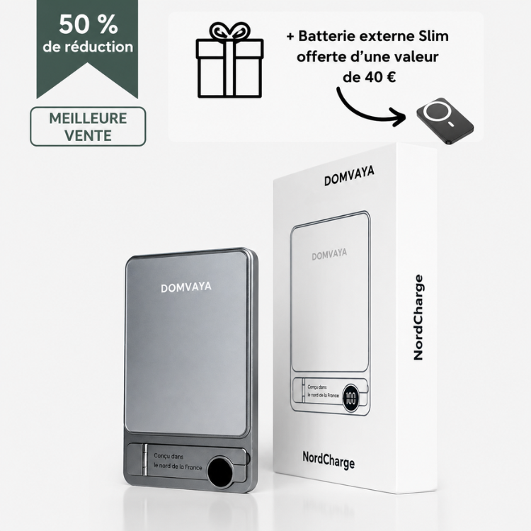 NordCharge – batterie magnétique anti-surchauffe
