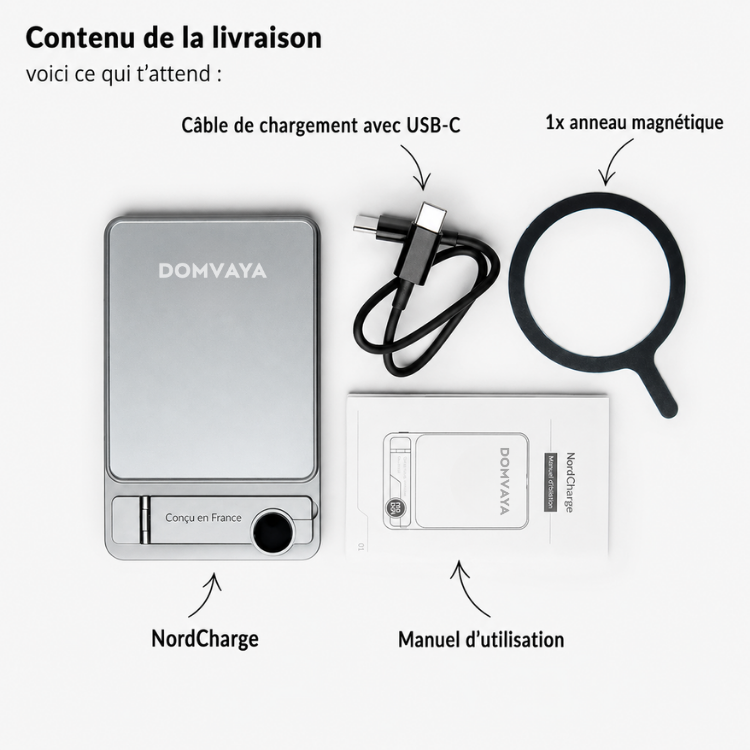 NordCharge – batterie magnétique anti-surchauffe